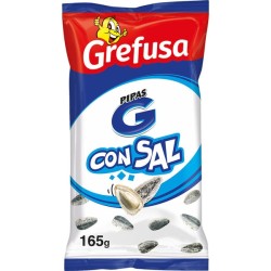 Pipas Grefusa - Deliciosas Pipas con Sal en envase de 165g