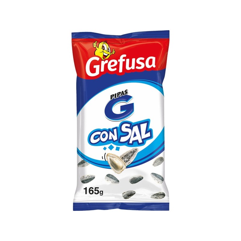 Pipas Grefusa - Deliciosas Pipas con Sal en envase de 165g