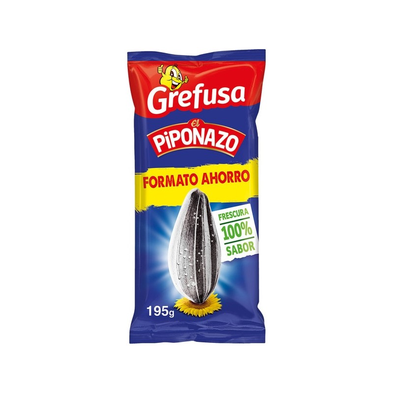 El Piponazo Sunflower Seeds GREFUSA – 195 gr: Guaranteed Flavor and Fun