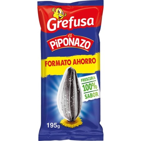 El Piponazo Sunflower Seeds GREFUSA – 195 gr: Guaranteed Flavor and Fun