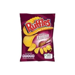 RUFFLES Kartoffelchips mit Schinkengeschmack - 150 gr: Unwiderstehlicher Schinkengeschmack