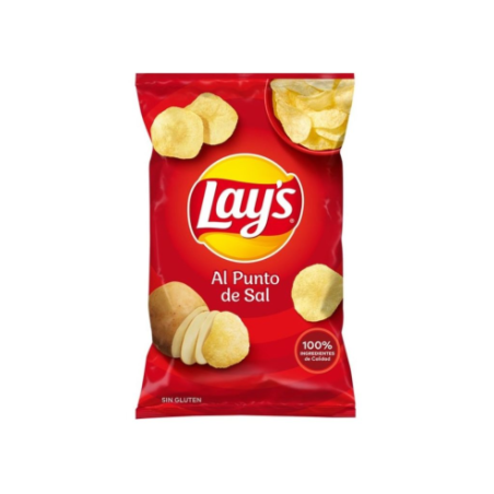 Patatas Fritas Lay's al Punto de Sal - 160 gr: Sabor Clásico y Sutil