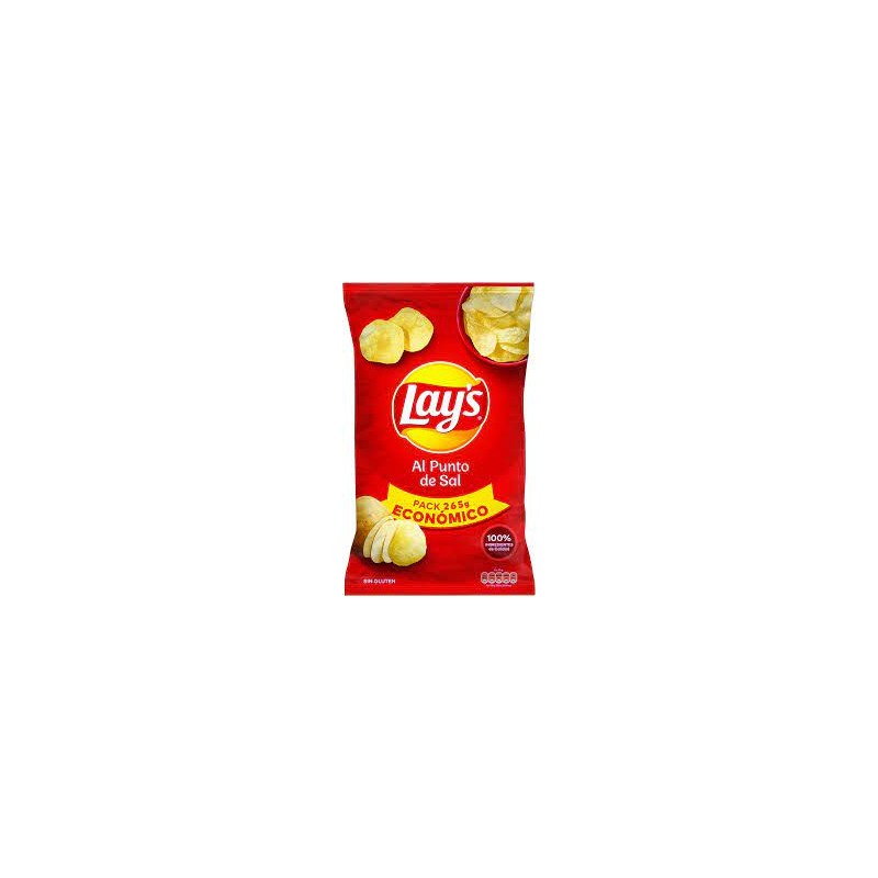 Patatas Fritas Lay's al Punto de Sal - 265 gr: Sabor Clásico y Sutil