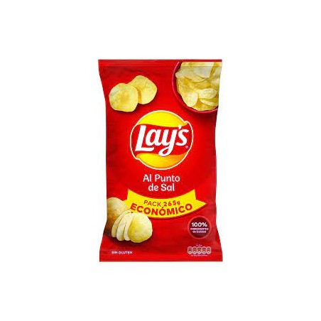 Lay's Perfectly Salted Potato Chips - 265 gr: Classic and Subtle Flavor