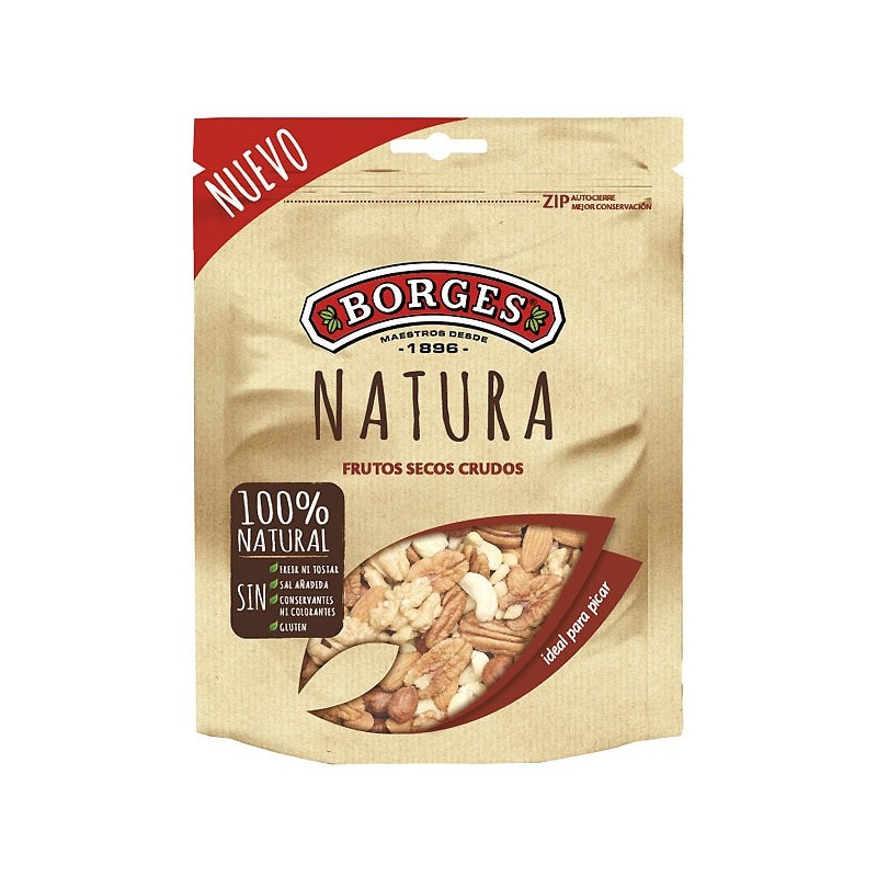 BORGES Natura Nussmischung - 130 gr: Natürlicher Geschmack und Vielfalt