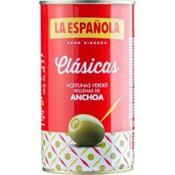 Aceitunas Verdes Rellenas de Anchoa La Española - 150 gr: Delicioso Bocado Mediterráneo