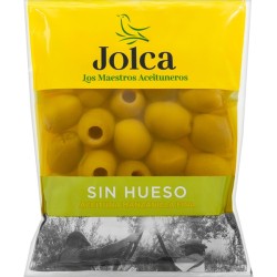 JOLCA Pitted Green Manzanilla Olives - 75 gr: Intense Flavor and Pit-Free