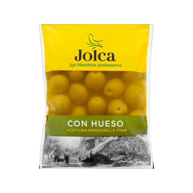 Aceituna Manzanilla con Hueso JOLCA - 75 gr: Sabor Tradicional y Auténtico